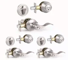 Knobonly 3 Door Set W/ Deadbolt Keyed Alike Satin Nickel Entry Lock New. Price: $63.99.
