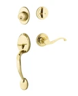 Maguire Single Cylinder Entry Set With Farmington Left Handed Lever Brass Open. Price: $180.55.