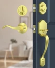 Brightify Brushed Gold Front Door Lock Set, Keyed Entry Handle With Dead... New. Price: $77.26.
