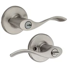 Kwikset Balboa Lever - Keyed Satin Nickel 405BL 15 Open. Price: $17.99.
