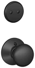 Schlage F94-PLY Plymouth One-sided Dummy Interior Pack Exterior Black New. Price: $56.25.