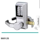 Kaba Ilco L1031-LH Left Handed Mechanical Combination Passage Chrome Open. Price: $469.69.