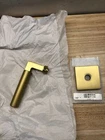 Viaggio 626198 Left Handed Solid Brass Non-turning Dummy Door Lever Satin Used. Price: $68.99.