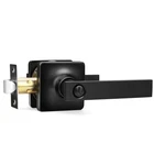 Gobekor 4 Pack Privacy Door Levers - Matte Black Interior Handles With Lock F... New. Price: $61.06.