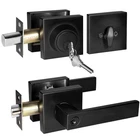 Square Exterior Door Handle With Deadbolt, Matte Black Entry Locksets Wi... New. Price: $48.56.