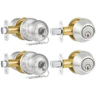 Plustool 2 Pack Entry Door Lock And Single Cylinder Deadbolt Combo Set, Keyed... New. Price: $42.27.