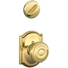 Schlage F94GEO605CAM Lock Company Polished Brass Interior Pack Georgian Knob Dum New. Price: $61.51.