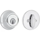 Kwikset 660 Series Deadbolt Lock Round Exterior Keyed New Latch Polished Chrome. Price: $38.91.