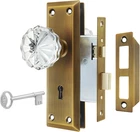 Newliplace Mortise Lock Set For Interior Door, Antique Brass Knobs With. Price: $69.99.