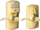 Schlage FE595 505 Camelot Keypad Entry With Flex-lock And Accent Levers Open. Price: $65.00.