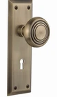 I-3. Nostalgic Warehouse New York Plate With Keyhole Deco Knob 70232 Open. Price: $59.99.