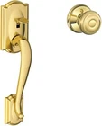 Schlage Camelot Entry Door Handle With Georgian Knob FE285 Open. Price: $49.00.