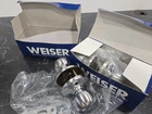 2X Weiser Fairfax Satin Chrome Privacy Set Bathroom Bedroom Door Knob Handle New. Price: $12.74.