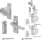 Prime-line 5000 Tulip Knob Latch, 1-3/4 In. Mounting Holes, Aluminum (1 Set) New. Price: $28.01.
