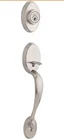 Kwikset 800CEXJ 15 Smt Handleset, Grade, Brass, Satin Nickel, 2-3/8 2-3/4 New. Price: $85.00.