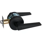 Newbang Round Plate Privacy Door Lever For Bedroom Bathroom In Matte Black.... Price: $23.48.