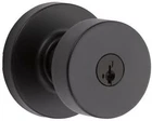 Kwikset Pismo Round Matte Black Entry Door Knob Featuring Smartkey Security New. Price: $34.99.