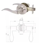 One Delaney BP-500TZ Logan Single Cylinder Keyed Entry Door Lever /nickel New. Price: $11.99.