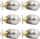 Probrico Passage Door Knobs Brushed Nickel Interior Keyless Round ... New. Price: $51.99.
