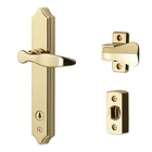 Ideal Security SK1215BB Ml Lever 2-POSTS With Tie-down Screw, Bright Brass New. Price: $92.74.