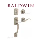 Baldwin Prestige Nautica Satin Nickel Handleset W/ Tobin & Smart Key Lock New. Price: $98.88.