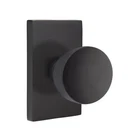 Emtek Dummy Door Knob Round Laurent Black Rectangular Rosette 5052LAUUS19 Open. Price: $60.00.