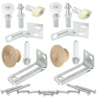 Harrier Hardware Bifold Repair Kit 2-DOOR Set 3/8-INCH Silver New. Price: $17.50.