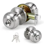 Loqron Keyed Entry Door Knob For Entrance, Front 1 Pack, Satin Nickel New. Price: $17.99.