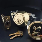 Deadbolt Bright Brass- -FTSSCDBUS3-SINGLE Cylinder K1S-FORTIS Security Lock! New. Price: $19.99.