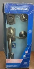 Schlage F360 619 Acc Camelot Front Entry Handleset Lever Satin Nickel Open. Price: $120.00.