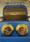 Schlage Accents Double Keyed Deadbolt - BA362 V3 505 605 Bright Brass New. Price: $39.99.