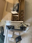 Kwikset Peralta Front Door Lock Handle & Deadbolt Matte Black *read* Open. Price: $110.00.