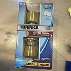 Brinks 2710-105 Keyed Entry Door Knob Polished Brass Gold Exterior Open. Price: $10.00.
