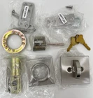 Baldwin Contemporary Square Single Cylinder Deadbolt Satin Nickel Open. Price: $42.99.