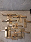 7 1/2 Pairs Original Reclaimed Mid Century Brass Copper Bronze Lever Handles 201. Price: $468.62.