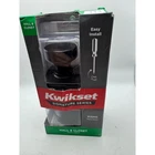 Kwikset Pismo Matte Black Hall Closet Interior Door Knob With Microban 97201-111 Open. Price: $19.00.