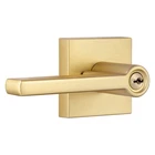 Miseno MLK1022 Lorton Flat Bar Single Cylinder Keyed Entry Door Lever Set Satin Open. Price: $37.88.