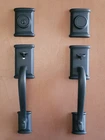 Kwikset Ashfield Matte Black Front Double Door Handle Lock Dummy Complete Open. Price: $329.99.