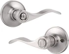 Home Remodeling Privacy Bath Bed Door Lever Handle Lock Satin Nickel Finish New. Price: $19.95.