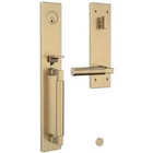 Baldwin Gramercy Satin Brass Right Handed Keyed Entry Handleset 85316.044.RENT Open. Price: $595.00.