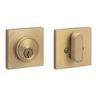 Sure-loc Modern Square Deadbolt Satin Brass Single Cylinder Keyed DB201-SMD Sb New. Price: $34.99.