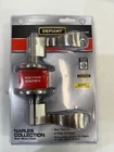 New Defiant Naples Keyed Entry Door Lever Handle Satin Nickel Modern, Silver. Price: $19.99.