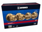 Keyed Entry Classic Ball Style Doorknob And Deadbolt Combo, Antique Brass Finish New. Price: $70.00.