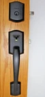 Kwikset Prescott Handle Tustin Lever Deadbolt Venetian Bronze 818PTHXTNL11P #8UA Open. Price: $54.99.