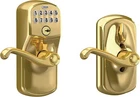 Schlage FE595 605 Plymouth Keypad Entry & Flex-lock Flair Style Lever Open. Price: $63.00.