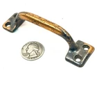 One Antique Drawer Pull/door Handle Copper-bronze Stripes Plated Steel 4". Price: $8.97.