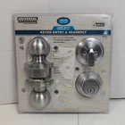 Universal Hardware Light Duty Commercial Entry Knob & Deadbolt Satin Chrome New Open. Price: $29.71.