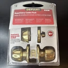 New Defiant Keyed Entry Combo Pack - 831 212 Bright Brass Finish. Price: $11.00.