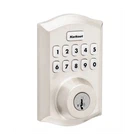 Kwikset Keypad Electronic Deadbolt Door Lock, Satin Silver, Keyed Cylinder Open. Price: $69.99.