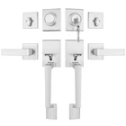 Haidms Brushed Nickel Double Door Lock Set Heavy Duty Handle New. Price: $179.07.